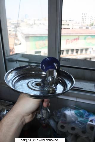 Creuzet vortex pe narghilea siriana - adaptor - Si se desurubeaza unde sta - narghilele.ro si narghilea.ro